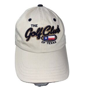 Texas Golf Club Logo  Men's Dad Hat /Cap with Adjustable Leather Strap & Tx Flag